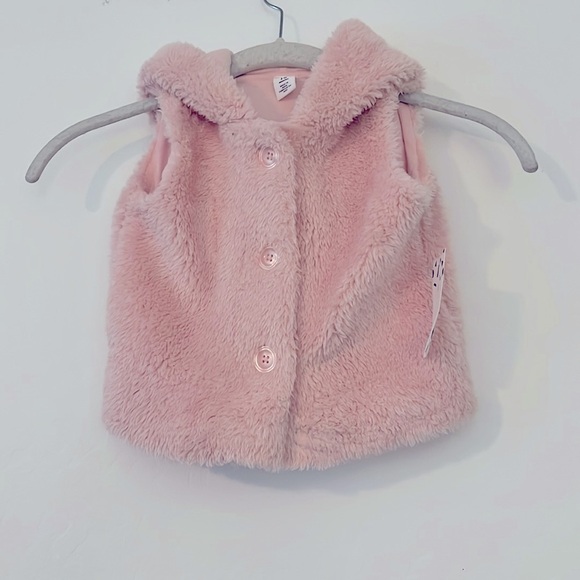 Harper Canyon Vest Wubby Teddy Pink Teddy Ear Sweatshirt - Picture 2 of 8